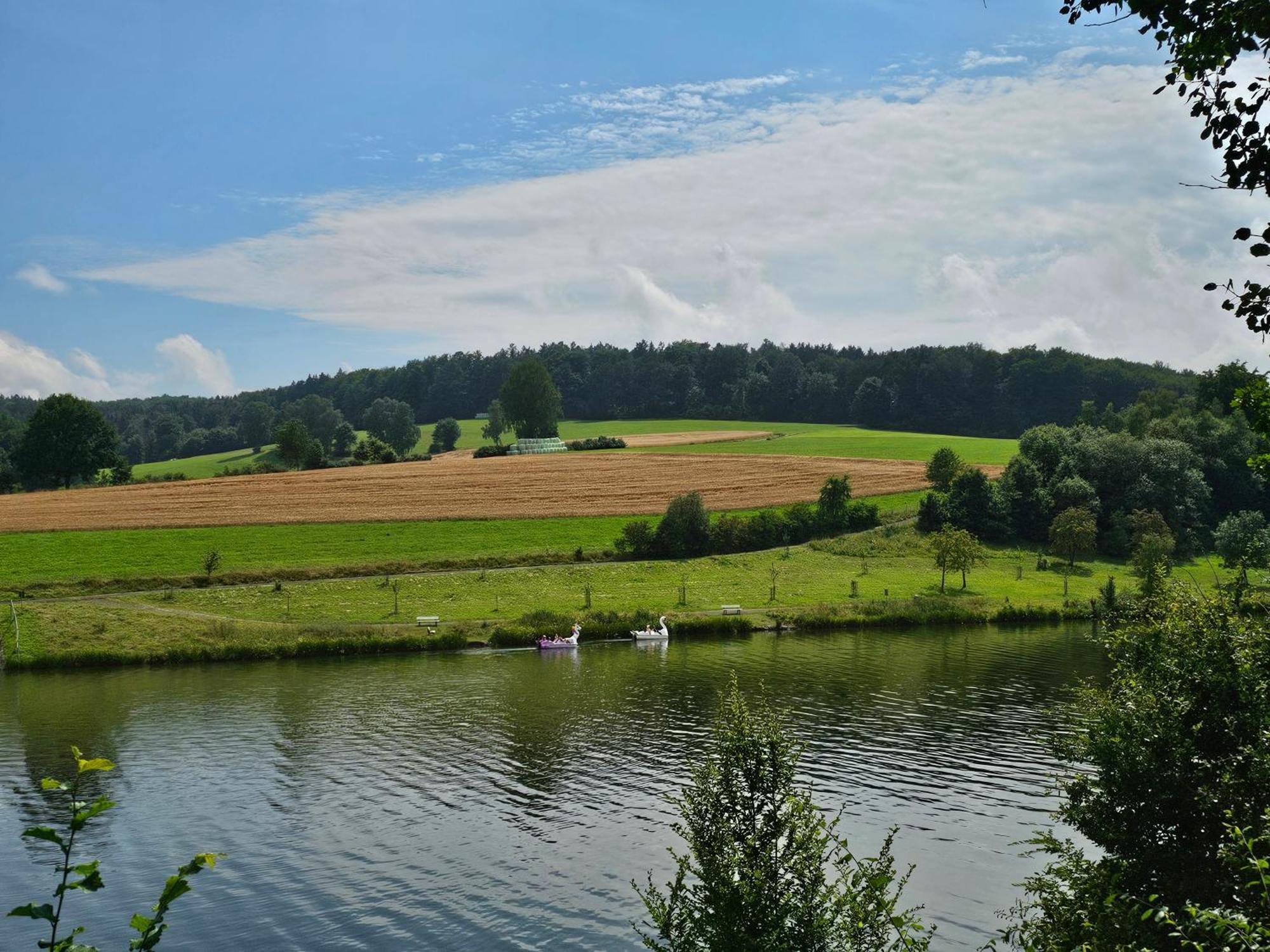 Ferienhaus "Baeren Ecke" Am See Im Bergland 基希海姆 外观 照片
